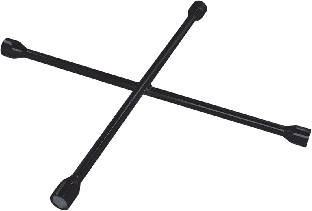 Performance Tool W11 Black 25-Inch Truck SAE/Metric 4-Way Cross Lug Wrench