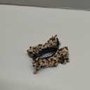 2PCS Chic Leopard Print Bow Hair Claw Brown Leopard Knot Hair Clips Elegant Hair Clip Accessories Retro Claw High Ponytail Fixed Clip For Ponytails & UpdosY2K Bow Knot Hair Clip For Women School Stuff