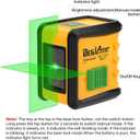 Self Leveling Laser Level with Tripod,DEGLASERS Green Cross Line Laser Level,Lazer Leveler Tool for Picture Hanging Construction Floor Tile Wall Home Renovation, Indoor Project, Battery Included