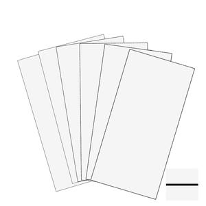 XLNT Engraving Double Color Sheet, White/Black (12" x 24“ x .060”, 6 Pieces) for Interior Signs, Badges. 