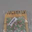 Mud Pie Football Tailgate Cut Out Serving Board with Napkins and Spreader