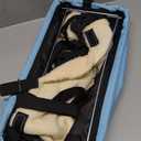 Dog Car Seat for Small Dogs, Center Console Dog Car Seat with Metal Frame & Double Protection Seat Belts, Pet Booster Seat with Safety Leash and Storage Pocket for Pets Dogs Cats, Light Blue