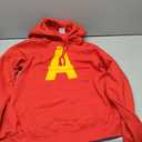 Letter A Simple Typography Yellow Text Pullover Hoodie,S