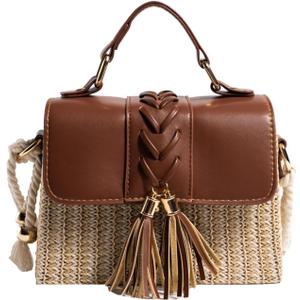 Straw Crossbody Bags for Women Summer Straw Clutch Bag Woven Beach Purse Vacation Handbags | Straw