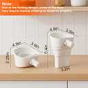 Flour Funnel for Kitchen Aid Mixer, Extended Silicone Pouring Attachment Compatible with KitchenAid Stand Mixers for Cleaner, Controlled Baking