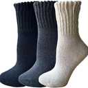 Yoicy Womens Super Thick Wool Socks - Soft Warm Comfort Casual Crew Winter Socks (Pack of 3-5), Multicolor
