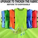 12 Pack Pennies for Soccer Scrimmage Vest Practice Jersey for Adult Youth