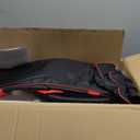 Drywall Sander, Electric Drywall Sander with Vacuum Dust Collection 7.33-Amp 880W, Floor Sanders 5 Variable Speed 1000-2100RPM with LED Light, 18Pcs Sanding Discs & 2Pcs Grid Sandpaper, Dust MaskRed