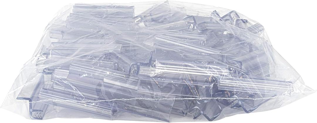 Marketing Holders Slatwall Attachment Display Fixtures Stores Value Pack of 100 Boutiques Hardware Mix and Match Grooves PVC Merchandise (Z Grip)