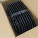 Automotive Wire Loom Flame Retardant Split Wire Loom Tubing Assortment Wiring Loom Kit Plastic Cover Electrical Covering Conduit Protective Wire Wrap Cable Sleeves Black 1/2" x 125 Ft
