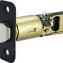Design House 779314 2-Way Adjustable Round Corner Passage Latch Matte Black