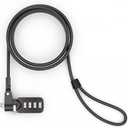 Compulocks Blade Universal Lock Slot Adapter with Combination Lock Silver