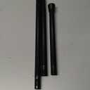 2 Pack Black Tension Curtain Rod for Windows 28 to 48 Inch,7/8"Small Shower Curtain Rod for Bathroom,Pressure Spring Tension Curtain Rod No Drilling for Closet Doorway Kitchen