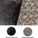 Embossed Doormat Anti Slip Outdoor Carpet, Multi Color Welcome mat, Size 43  73cm, PVC Bottom Surface (Green)