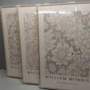 Framed Large William Morris Canvas Wall Art Set of 3, Vintage Nature Floral Artwork Prints, Boho Neutral Botanical Wall Decor for Living Room, Bedroom, Hallway and Office, Total Size 30x60, 20"W x 30" H x 3Pcs