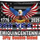 3 Ply 250 Year American Anniversary Flag Patriotic 250th Anniversary USA Flag 4th of July We The People 1776 Yard Flags For Outside 3x5 Ft Double Sided Outdoor Decorations