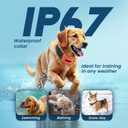 Anti Bark Dog Collar - Shock, Beep & Vibration Modes - Smart No bark Collar for Small, Medium, Large Dogs - IP67 Waterproof, Rechargeable, Adjustable Sensitivity Training Collar
