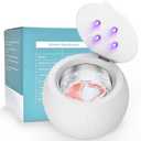 Voraiya Ultrasonic UV Cleaner for Dentures, Aligner, Retainer, Whitening Trays, Night Dental Mouth Guard, Toothbrush Head, Ultrasonic Jewelry Cleaner Machine for all dental Appliances, Diamon (White)