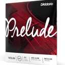 D'Addario Prelude Violin String Set, 4/4 Scale, Medium Tension