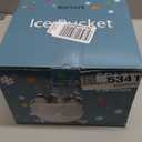 9.8 Inch Disco Ball Ice Bucket, Mirror Silver Cooler for Wine, Beer & Champagne, Perfect Retro Party Accessory