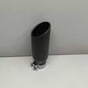 LCGP 3" Inlet Exhaust Black Tip,3" x 4" x 12" Long Clamp on Exhaust Tailpipe Tip for Truck