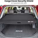 Cargo Cover for Toyota RAV4 2019-2026, Carbon Fiber Leather