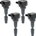 Set of 4 Ignition Coil Pack Compatible with Hyundai Sonata Santa Fe Tucson Kia Optima Sorento Sportage Stinger Genesis G70 L4 2.0L Replace# UF764, 27300-2GGA0, GN10730, C988, E1264, IC871