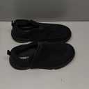 Men's Wide Diabetic Slip-On Shoes Adjustable Comfortable Walking Shoes for Swollen Feet Elderly Foot Pain Relief and Neuropathy Support (8.5 Wide, Black)