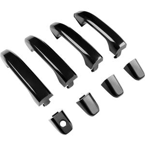 Gledewen Exterior Door Handle Set, Compatible with 2014-2021 Silverado Suburban Tahoe, Sierra Yukon, Outside Front & Rear Left Driver & Right Passenger Side | 23236150 22923605 22929464 Gloss Black