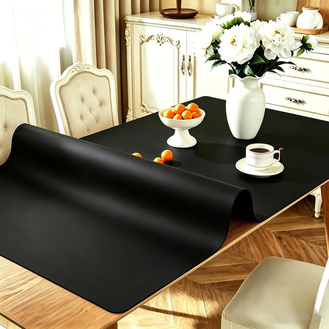 Extra Large Silicone Mat, 42x96 Inch Silicone Table Mat, Black
Multipurpose Use Heat Resistant Table Protector, Suitable for Dining Tables, Desks, Kitchen Countertops
