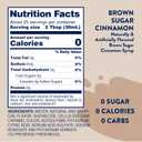 Jordan's Skinny Mixes Syrups Sugar Free Coffee Syrup, Brown Sugar Cinnamon Flavor Drink Mix, Zero Calorie Flavoring for Latte, Protein Shake, Food and More, Gluten Free, Keto Friendly, 25.4 Fl Oz, 1 Pack (EXP 12/30/27)