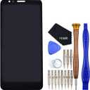 Moto E 6th Gen LCD Display Touch Digitizer Glass Screen Assembly Replacement for Motorola Moto E6 Black(No Frame)