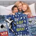 Football Blanket Football Gifts for Boys 8-12 Men Adults,Unique Sports Theme Stuff PlushThrow Blanket Gifts for Bedroom Living Room Sofa Couch Decor 60"x50"