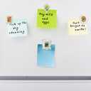 4-Pack Vintage Fridge Magnets Frame 3D Epoxy Flowers, Handmade Resin Magnetic Picture Frame Decor (White)