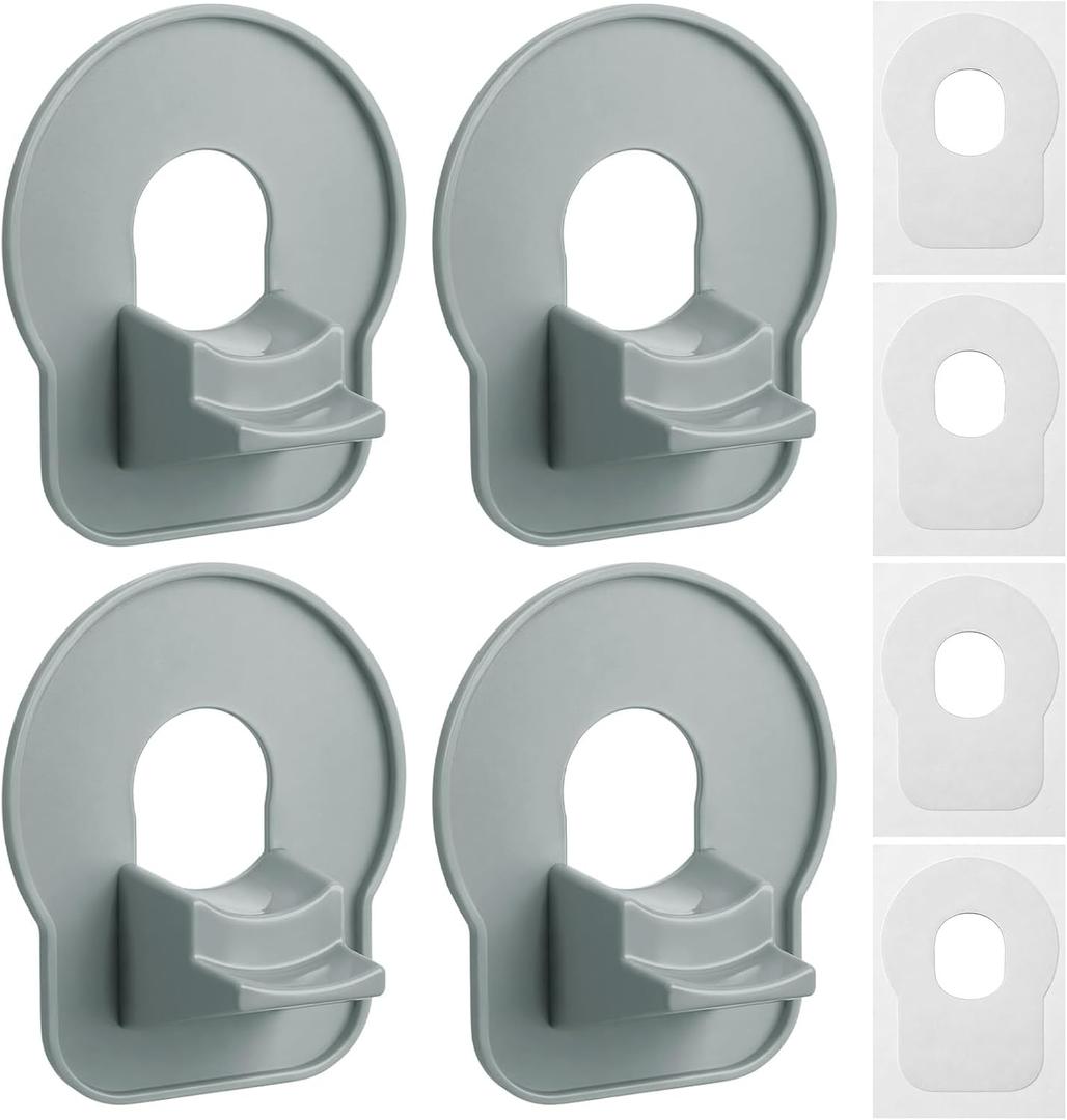 Shimeyao 4 Pack Swimming Pool Pipe Holders Plastic Above Ground Swimming Hose Support Brackets with Tape Pool Hose Support Bracket for Preventing Pipes Sagging Accessory