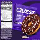 Quest Nutrition Bake Shop, Chocolate Frosted Donuts, 14g Protein, Less than 1g Sugar, Protein Snack, Low Sugar, 9 Count (EXP 11/07/26)