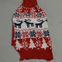 Christmas Dog Sweaters for Small, Medium Large Dogs and Cats, Pet Soft Warm Holiday Outfit Girl & Boy, Pup Winter Clothes Turtleneck Double Knitting Collar for Outdoors Playing (Deer, L)