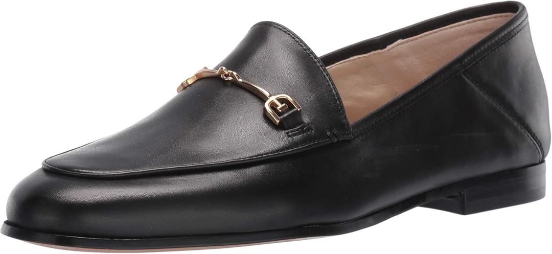 Sam Edelman Women's Loraine Loafer, Black Leather, 7 Wide