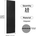 Art3dwallpanels 10 Pack Acoustic Panels, 48" X 12" X 0.35" Soundproof Wall Panels, Self Adhesive High Density Sound Absorbing Acoustic Treatment for Recording Studio, Office, Black, 10 Pack 12''x48''