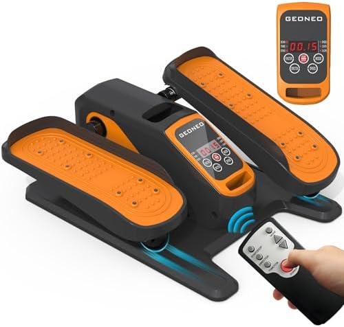 Under Desk Elliptical Machine, Electric Elliptical Exerciser for Senior, Quiet & Small Electric Seated Pedal Exerciser for Home with Display Monitor, Remote Control & 12 Adjustable Speeds