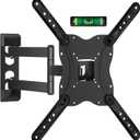 TV Wall Mount for 23-60 inch, Full Motion Swivel Tilt Extension Articulating Corner TV Bracket for Flat Curved Max 88 lbs Max VESA 400x400mm, Universal Adjustable Single Stud Wall Mount