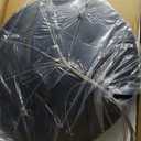 KoKo&Yukina 12-Light Black Mid Century Modern Chandelier for Living Room Staircase Chandelier for Entryway Globe Milky White Glass Pendant Light High Ceiling Chandeliers Foyer (Bulb & Remote Incl.)