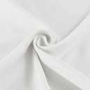 DONREN Semi Sheer Curtains 72 Inch Length for Living Room, Rod Pocket Back Tab Linen Curtains Light Filtering for Bedroom, 50" Width, White, 2 Panels