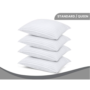 Bedding Bed Pillows for Sleeping Queen Size (White), Set of 4, Cooling Hotel Quality, for Back, Stomach or Side Sleepers