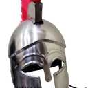 THOR INSTRUMENTS Greek Corinthian Medieval Armour Helmet Red Plume Replica Wearable Roman Knight Spartan LARP Costume Rustic Vintage Home Decor Gifts