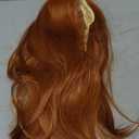 Princess Cosplay Wig For Women, Christmas Halloween Orange Flip Bob Wigs, 50s 60s 70s Retro Cosplay Costume Party