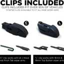 ClixWipers 26" + 20" (Set of 2) Black Carbon Fiber All Weather Premium Automotive Replacement Windshield Wiper Blades, Passenger and Driver Side Winter Wiper Blades for Various Car Models