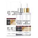 2PC Peel Shot Glow Rice Ampoule Duo, Rice Peeling Ampoule for All Skin Types,Gentle Peel + Pore Minimizing & Deep Hydration (Black+White)