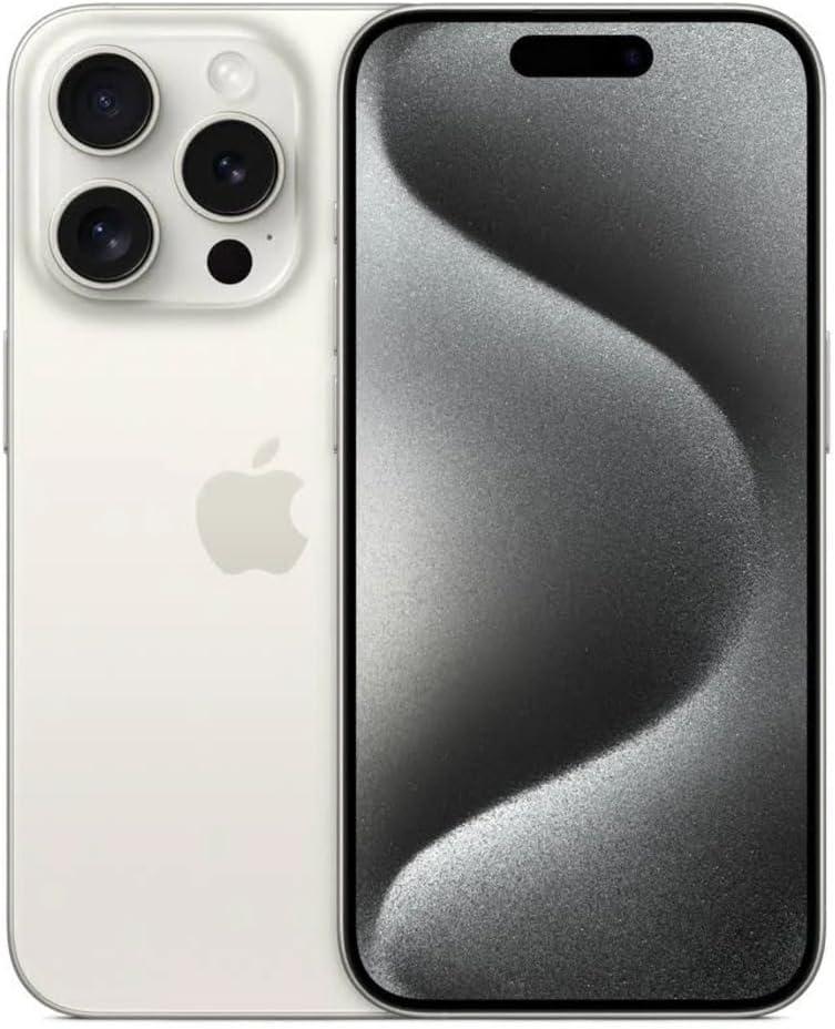Apple iPhone 15 Pro Max, 256GB, White Titanium - Unlocked 