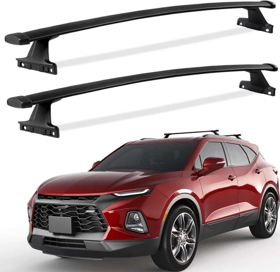 KINGGERI 220lbs Cross Bars Roof Racks Fit for Chevy Chevrolet Blazer 2019 2020 2021 2022 2023 2024 2025 2026 (Not for EV), Heavy Duty Aluminum Roof Rails Crossbars Cargo Carrier Rooftop Accessories